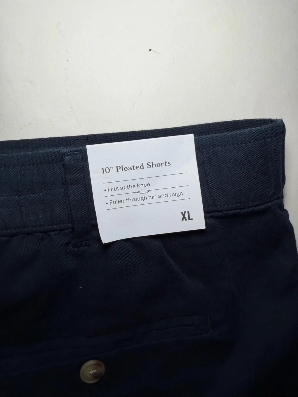 Goodfellow & Co Navy Flat-Front Cotton Shorts